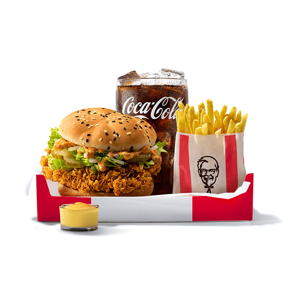 KFC Шефбургер комбо острый